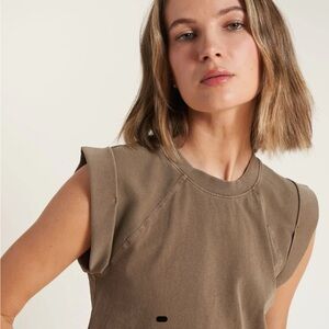 ROWAN Women’s Estelle Cap-Sleeve Raglan Heritage Sweatshirt Size Medium